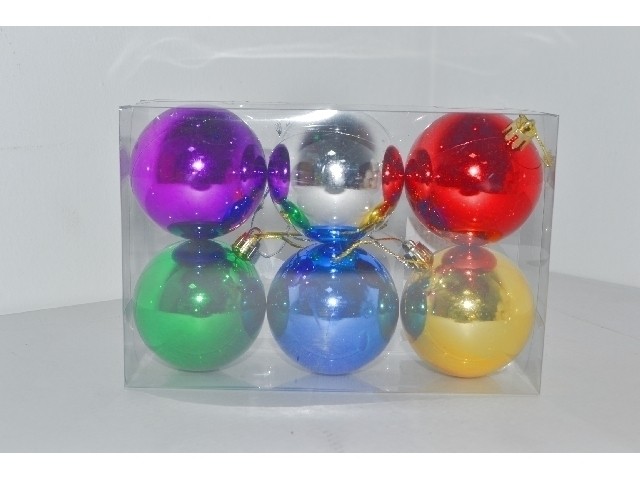Набор цветных шаров 6 шт  / 6 см. LR6006A